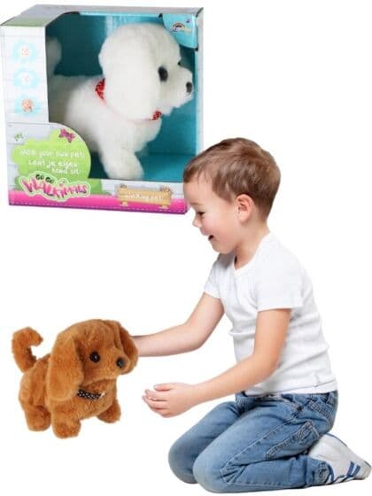 Pluchiez interaktiv hund som går og bjeffer