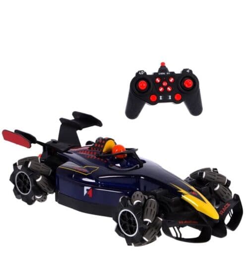 RC racerbil som drifter med røyk, lyd og lys - 2,4GHZ fjernkontroll - 33 cm lang