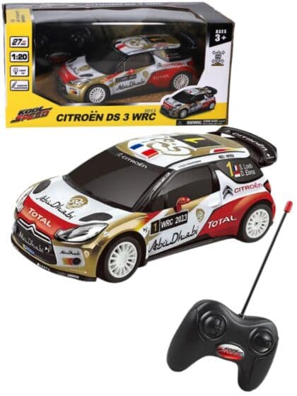 Citroen DS 3 WRC Radiostyrt bil med lys og fjæring - 20 cm
