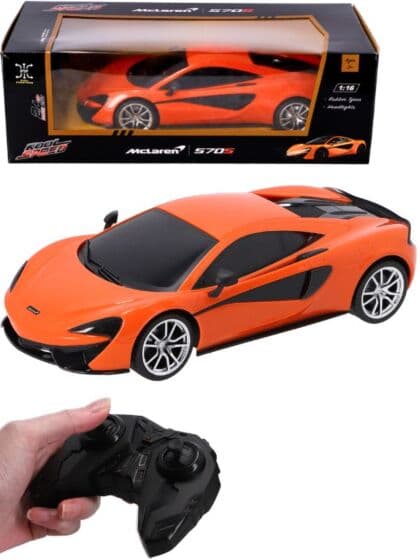 McLaren 570S Radiostyrt bil med lys - oransje 28 cm