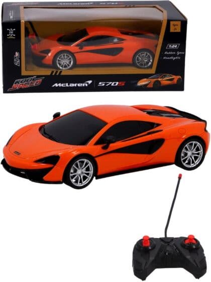McLaren 570S Radiostyrt bil med lys - oransje 19 cm