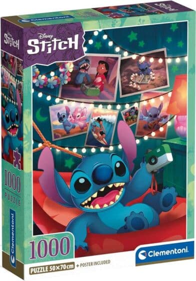 Clementoni puslespill 1000 brikker - Disney Stitch