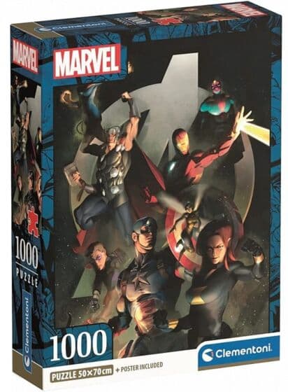 Clementoni puslespill 1000 brikker - Marvel Avengers
