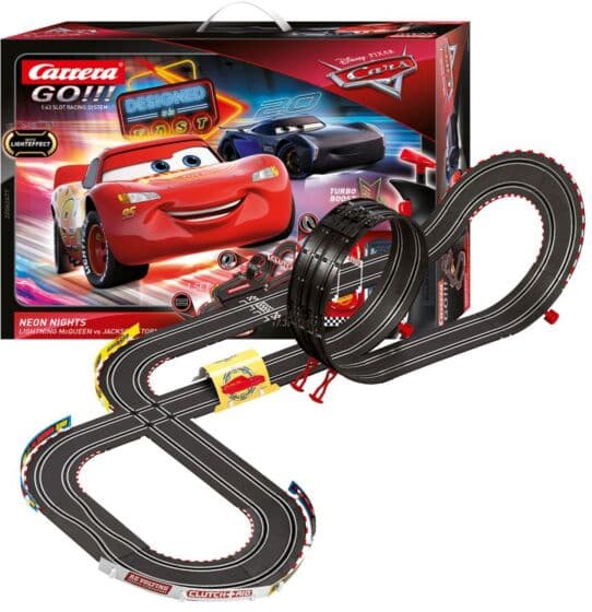 Carrera GO Disney Pixar Cars - Neon Nights bilbane 5,3 meter med loop og 2 biler