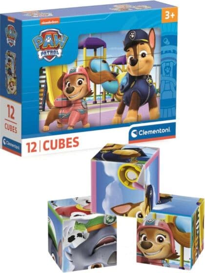 Clementoni Paw Patrol puslekuber - 12 stk
