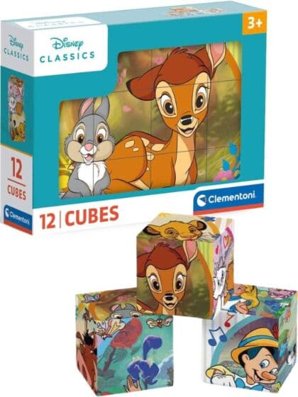 Clementoni Disney Classics puslekuber - 12 stk