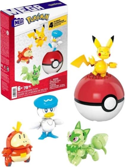 Pokémon MEGA Paldea Partners byggesett - Adventure Builder med 4 figurer