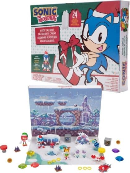 Sonic the Hedgehog Julekalender med figurer og tilbehør