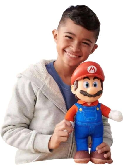 Super Mario Movie bamse figur - Mario 35 cm