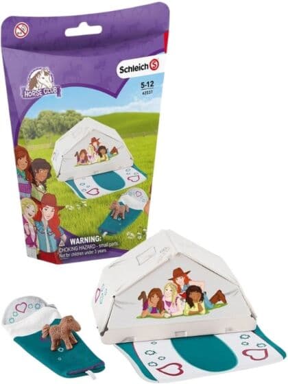 Schleich Horse Club Campingsett med telt og sovepose 42537