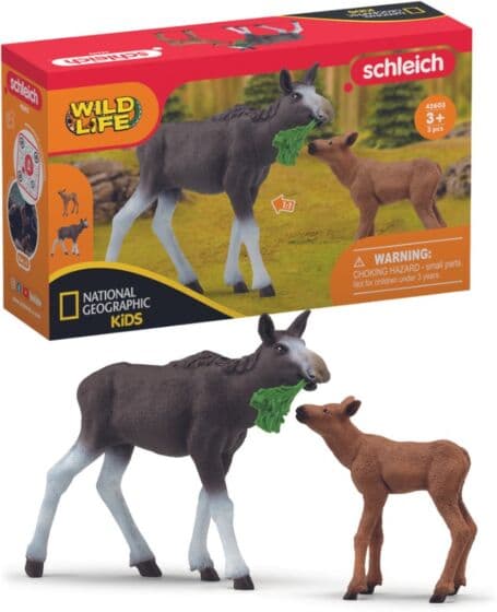 Schleich Wild Life Elgku med kalv 42603