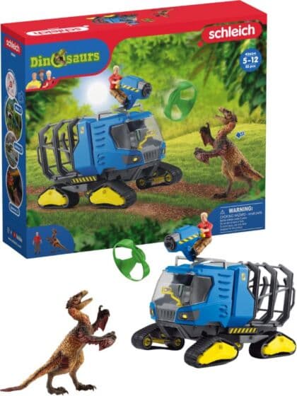 Schleich Dinosaur 42604 Terrengkjøretøy med dakotaraptor og figur