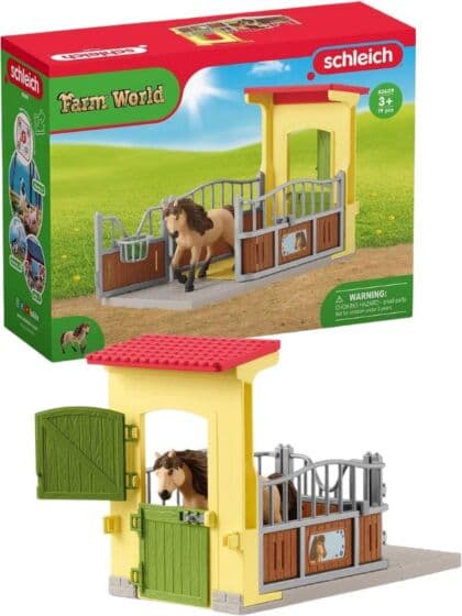 Schleich Farm World 42609 Hesteboks med Islandsponni hingst