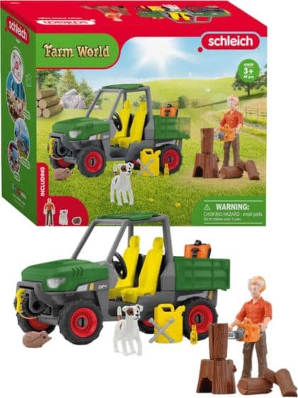 Schleich Farm World Skogsvokter med kjøretøy 42659