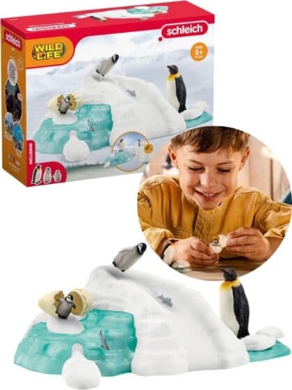 Schleich Wild Life Pingvin-moro lekesett 42661