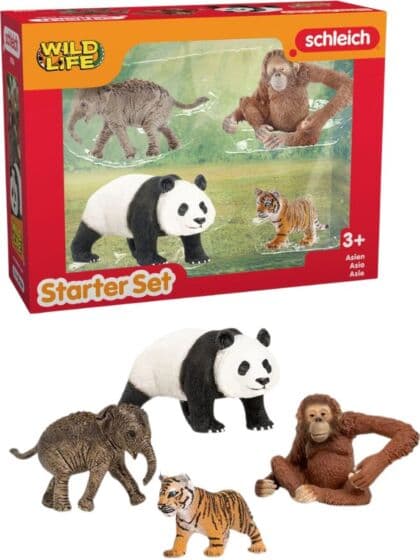 Schleich Wild Life Asia Startsett med 4 figurer 42736
