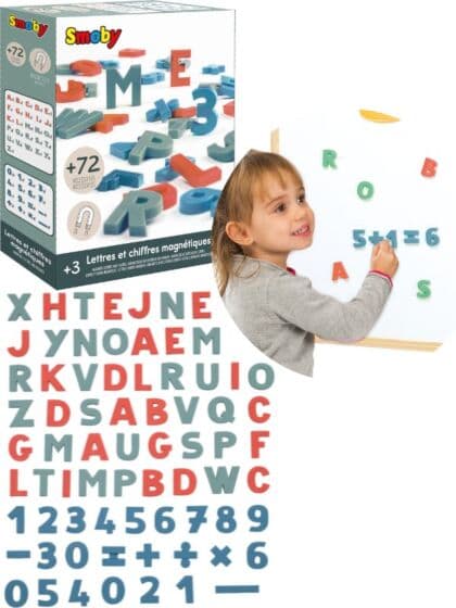 Smoby Kjøleskapsmagneter - bokstaver og tall - 72 deler