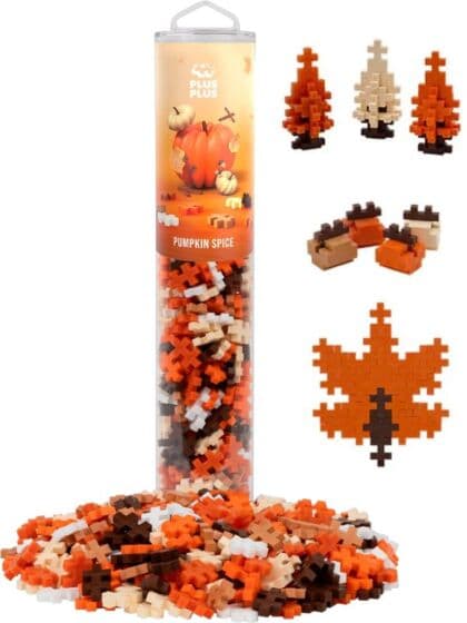 Plus Plus Pumpkin Spice fargemix - rør med 240 byggeklosser
