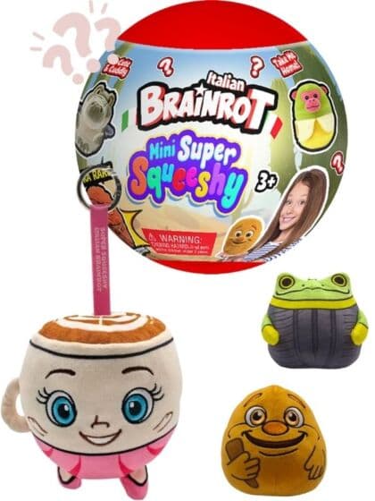 Brainrot Mini Super Squeeshy – myk og trykkvennlig figur