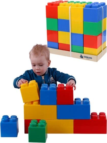 Wader XXL byggeklosser - 24 ekstra store klosser