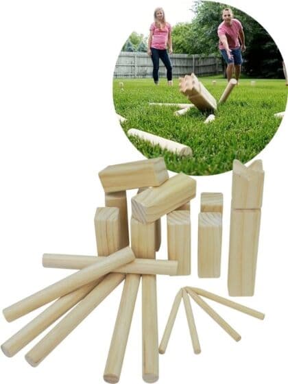 Play Fun Kubb i tre - hagespill