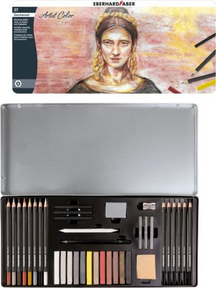 Eberhard Faber Artists Color tegnesett i 37 deler