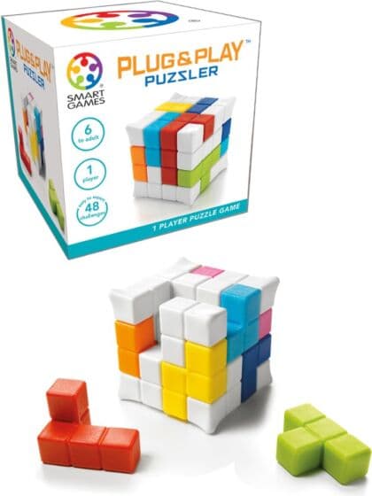 SmartGames Plug & Play Puzzler kube - logikkspill for 1