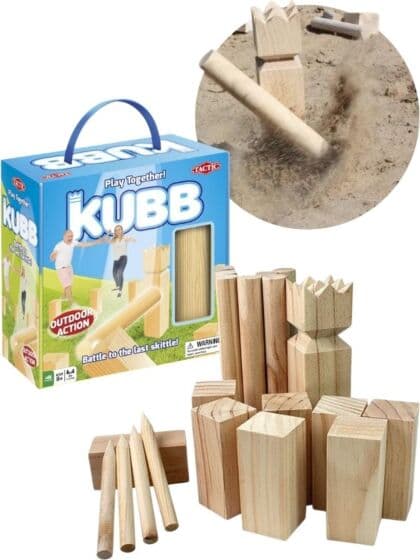 Kubb i tre - hagespill fra Tactic