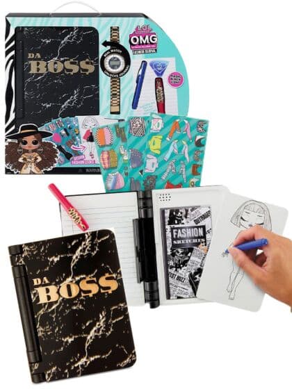 LOL Surprise OMG Fashion Journal - motedagbok med magisk penn og klokke