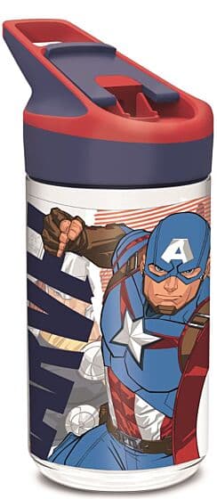 Avengers Comic Heroes Tritan Premium Drikkeflaske med sugerør - 480 ml