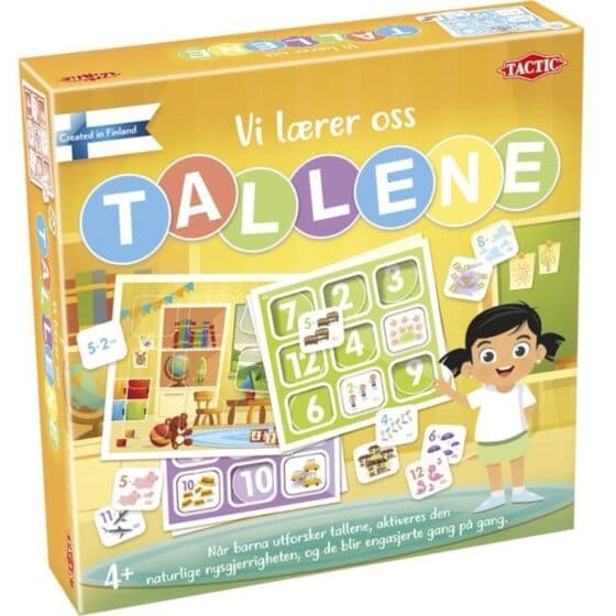 Vi lærer oss tallene - lærespill for barn som utforsker tall og telling