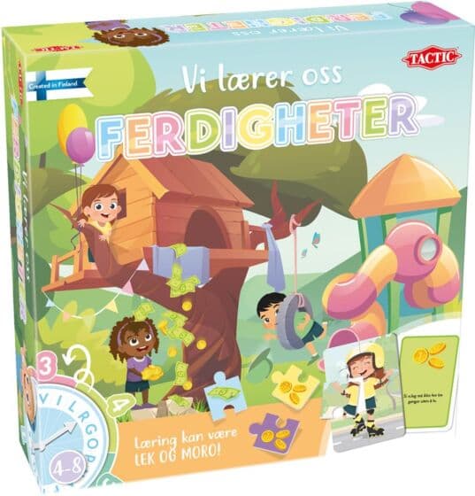 Vi lærer oss ferdigheter - lærespill for barn 4-8 år