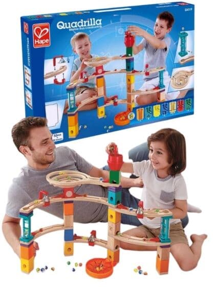 Hape Quadrilla Castle Escape kulebane med roterende tårn - 102 deler
