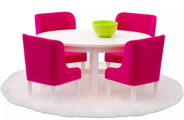 Lundby dukkehusmøbler - spisebordsett Cerise