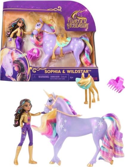 Unicorn Academy dukke og enhjørning - Sophia og Wildstar