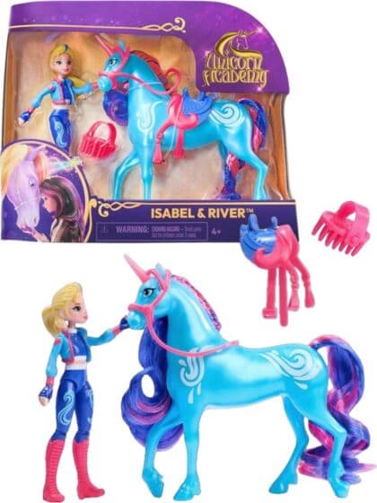 Unicorn Academy dukke og enhjørning - Isabel og River