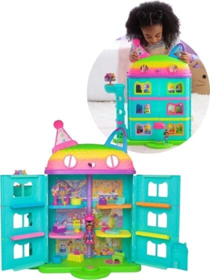 Gabbys Dukkehus Celebration hus med lyd og musikk - 63 cm høyt