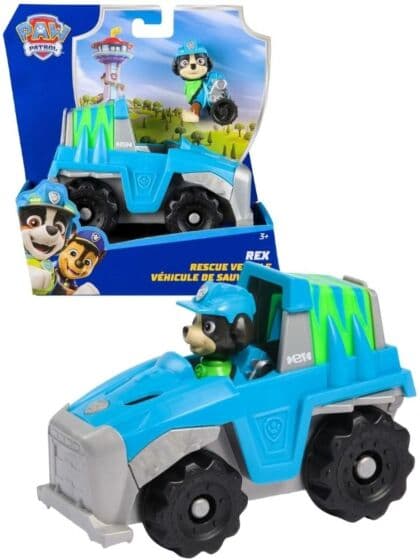 PAW Patrol Rex Redningskjøretøy – dino-lastebil med figur