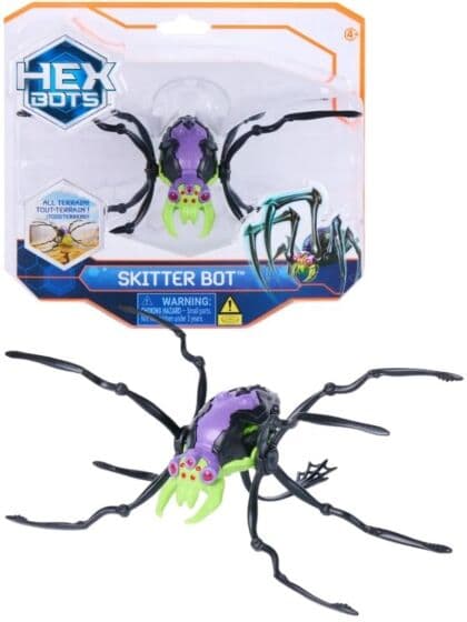 HEX BOTS Skitter Bot Robotinsekt – selvstyrt krypende robotleke med lys
