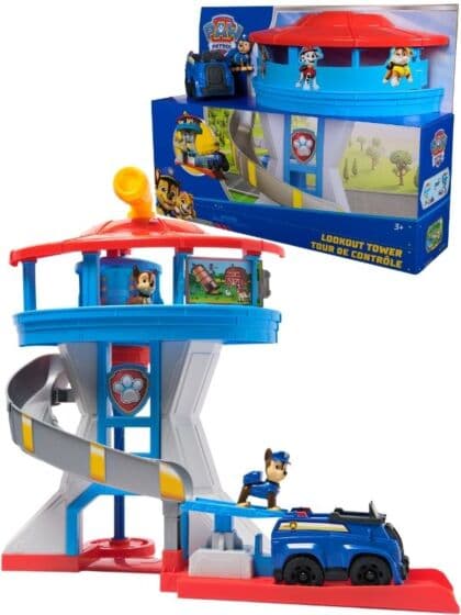 Paw Patrol Utkikkstårn – Interaktiv lek med kjøretøy og figurer