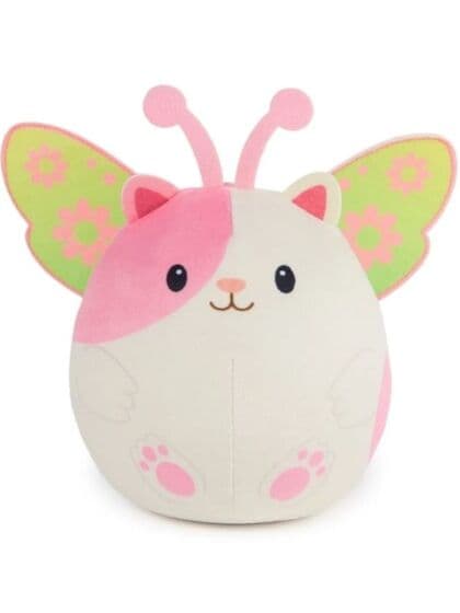 Gabbys Dukkehus Hamster-Katt bamse med lyd – rosa fe - 15 cm