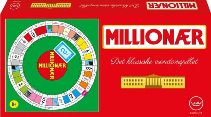 Millionær brettspill - det klassiske eiendomsspillet