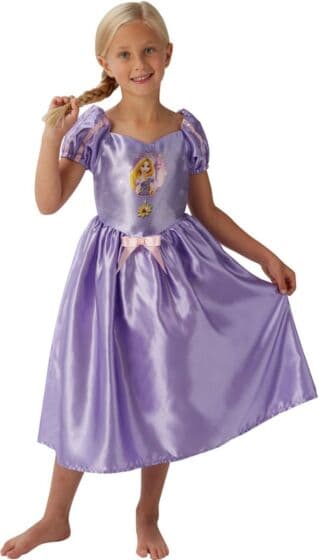 Disney Princess Rapunzel kostyme - lilla kjole - 3-4 år - 104 cm