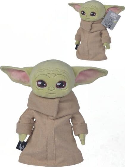 Disney Star Wars Mandalorian Baby Yoda Grogu bamse - 28 cm høy