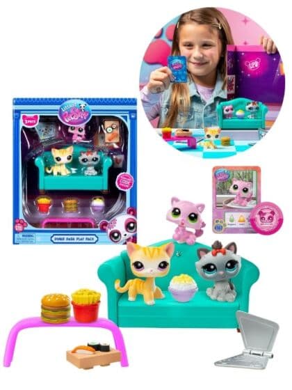 Littlest Pet Shop Diner Dash Play Pack – lekesett med figurer og tilbehør