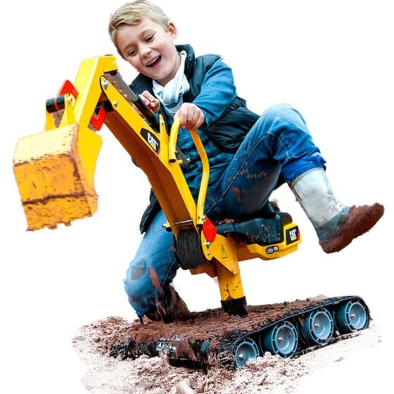Rolly Toys rollyDigger: CAT gravemaskin - XL metallgravemaskin - roterer 360°