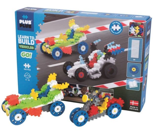 Plus Plus Go! Vehicles byggesett - Lær å bygge - 500 byggeklosser