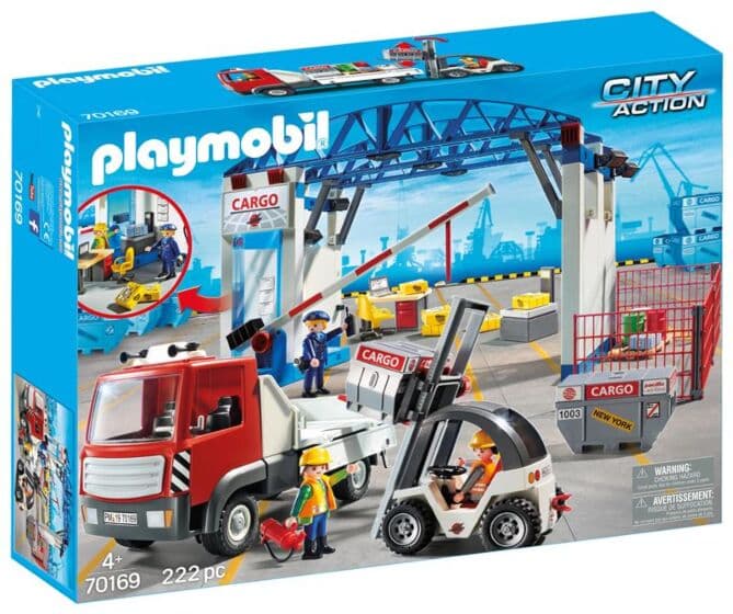 Playmobil City Action flyplassens lastehall med transportkjøretøy 70169