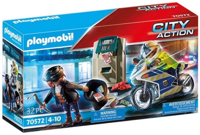 Playmobil City Action Politiets motorsykkel - jakten på raneren 70572