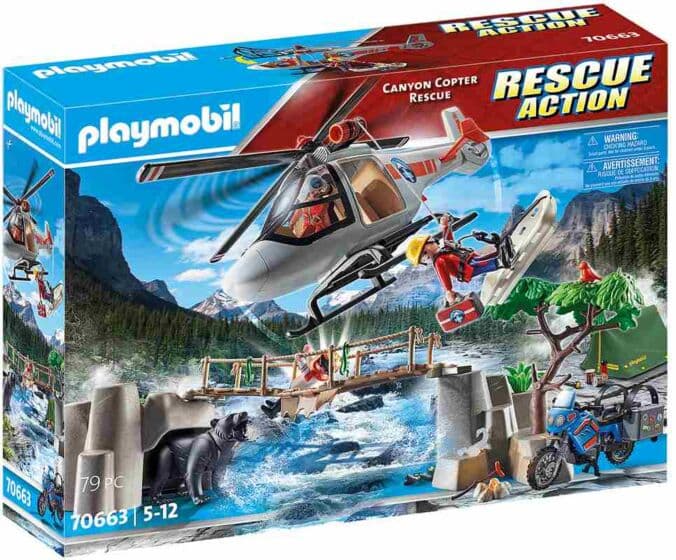 Playmobil Rescue Action Canyon redningshelikopter 70663